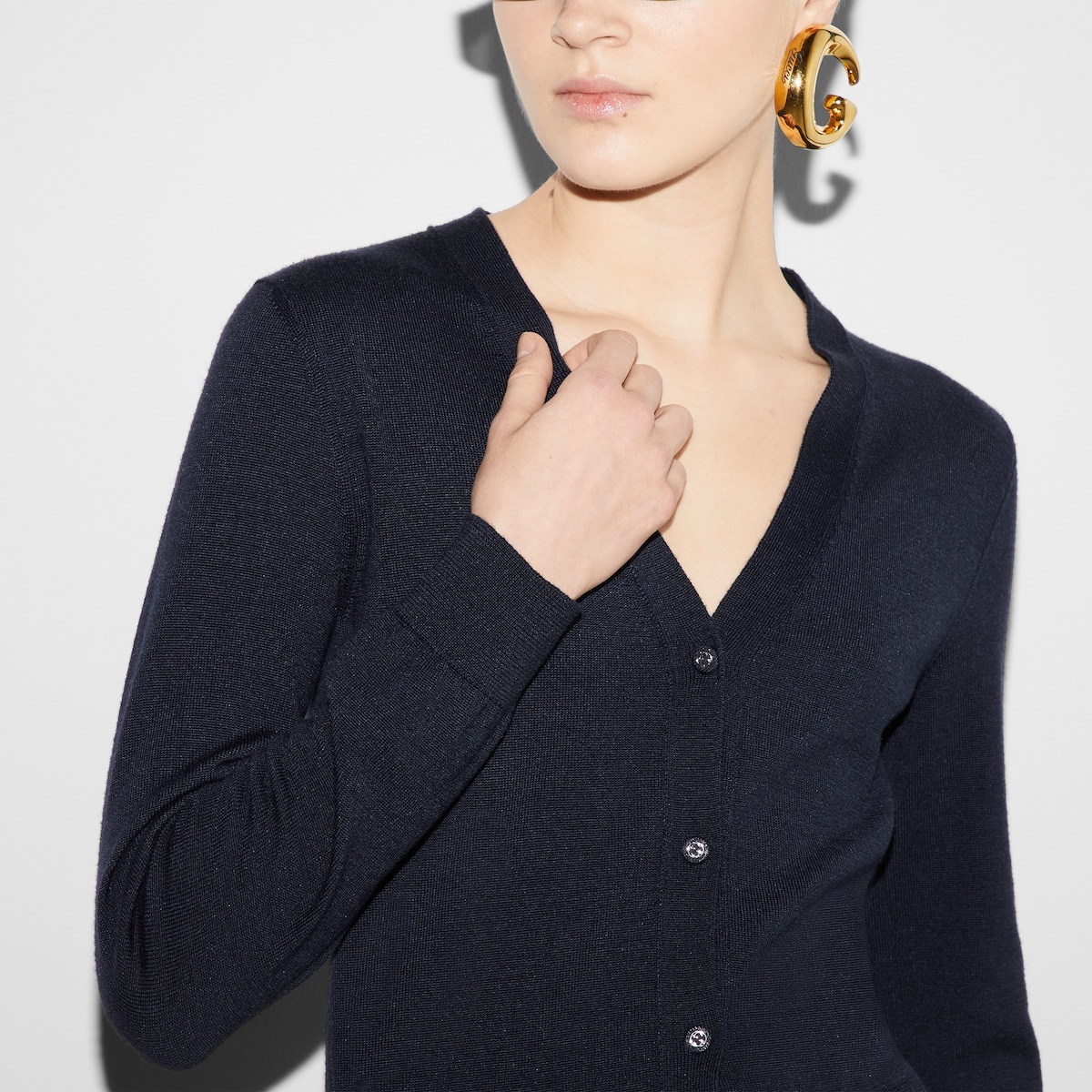 Wool silk cardigan - 5