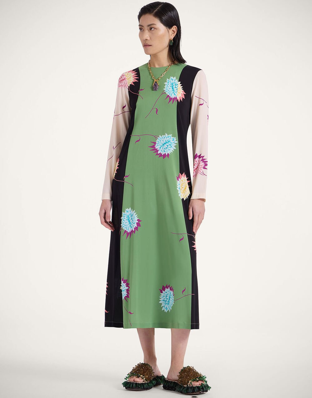 Long Sleeve Swing Dress - 2
