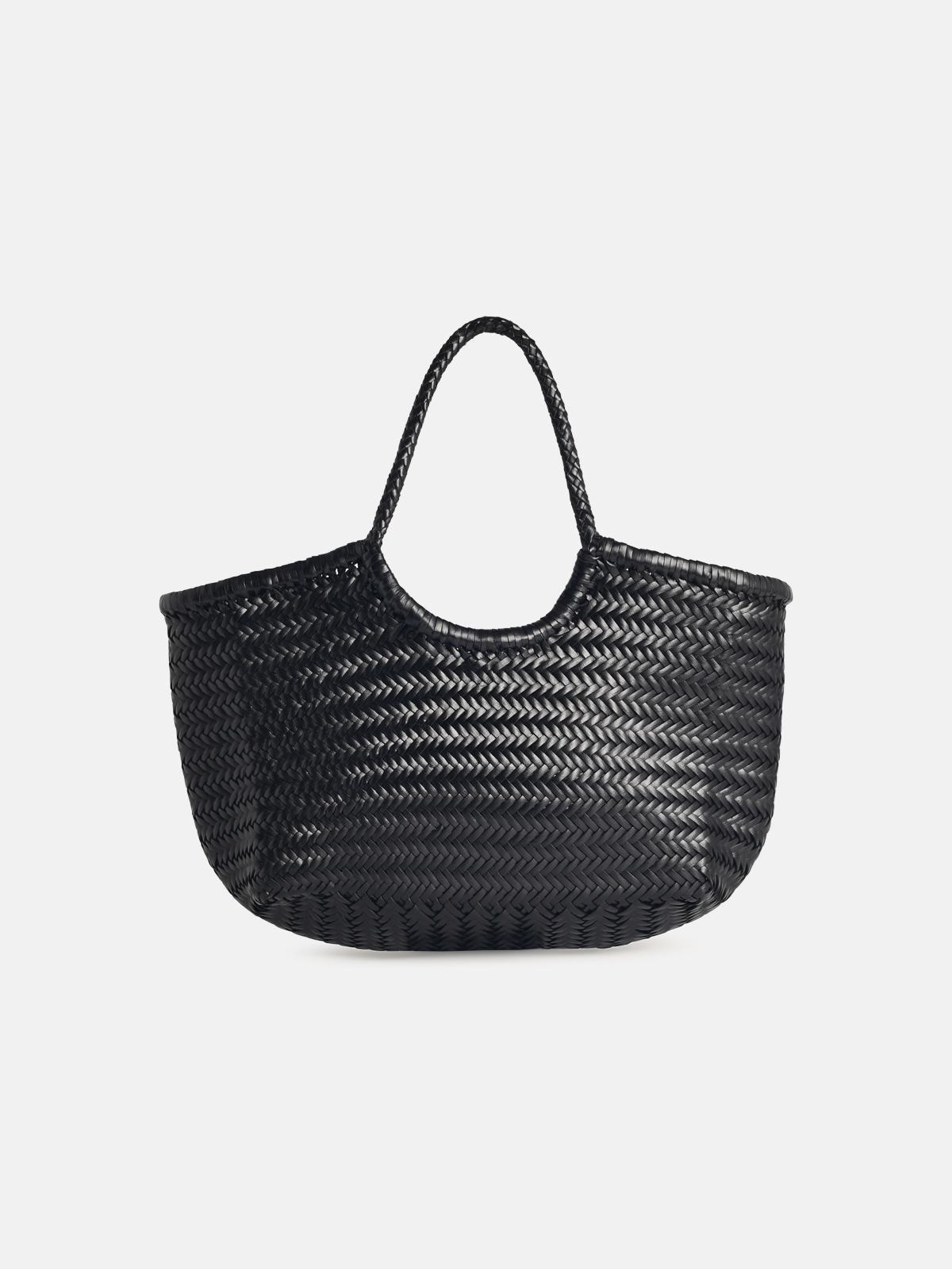 BIG BLACK 'NANTUCKET BASKET' BAG - 3