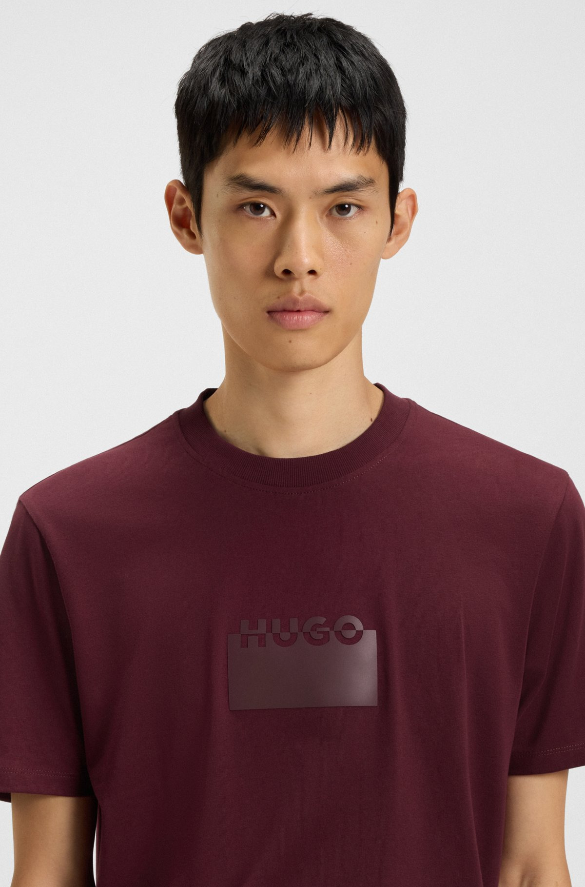 COTTON JERSEY T-SHIRT WITH MIXED-PRINT LOGO - 3