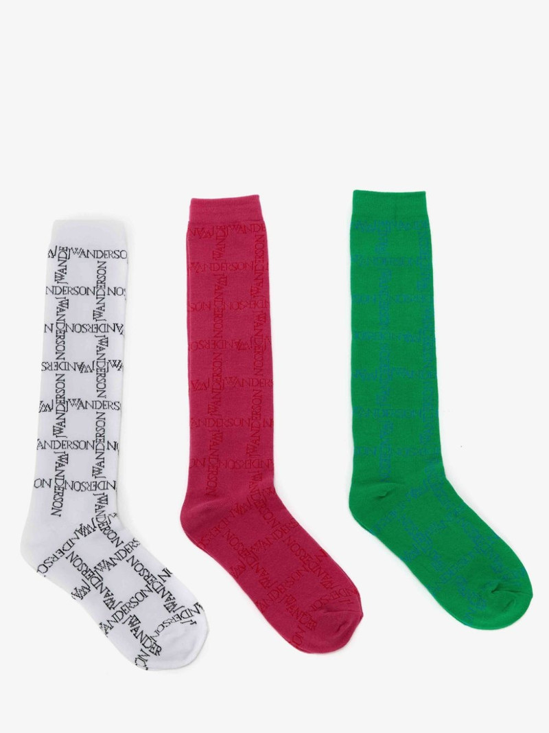 LOGO GRID ANKLE SOCKS BUNDLE 1