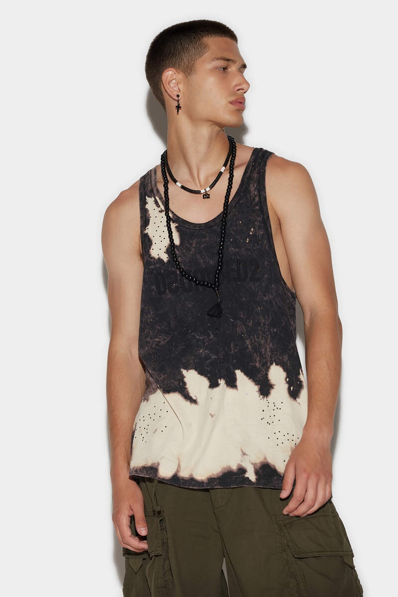 STONE TIE&DYED OVER VOGATORE TANK TOP - 1