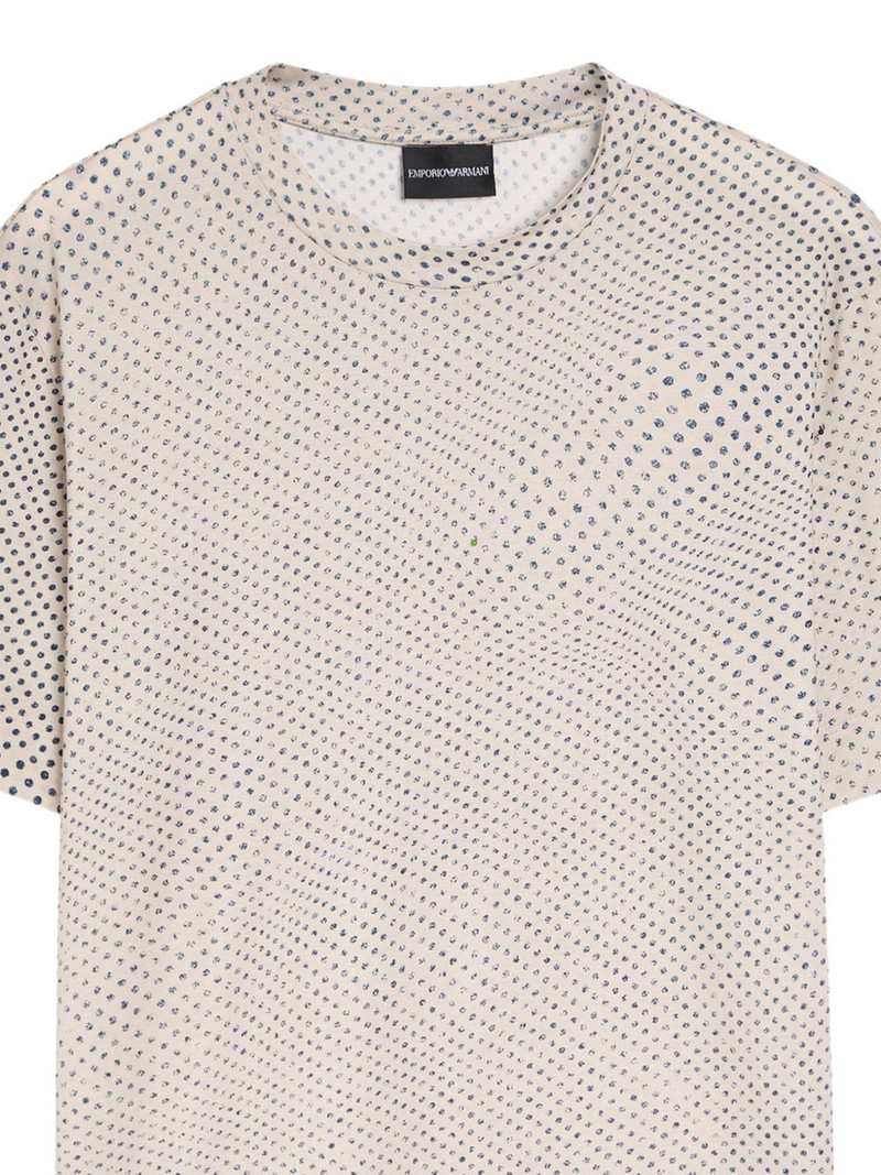 EMPORIO ARMANI patterned T-shirt outlook