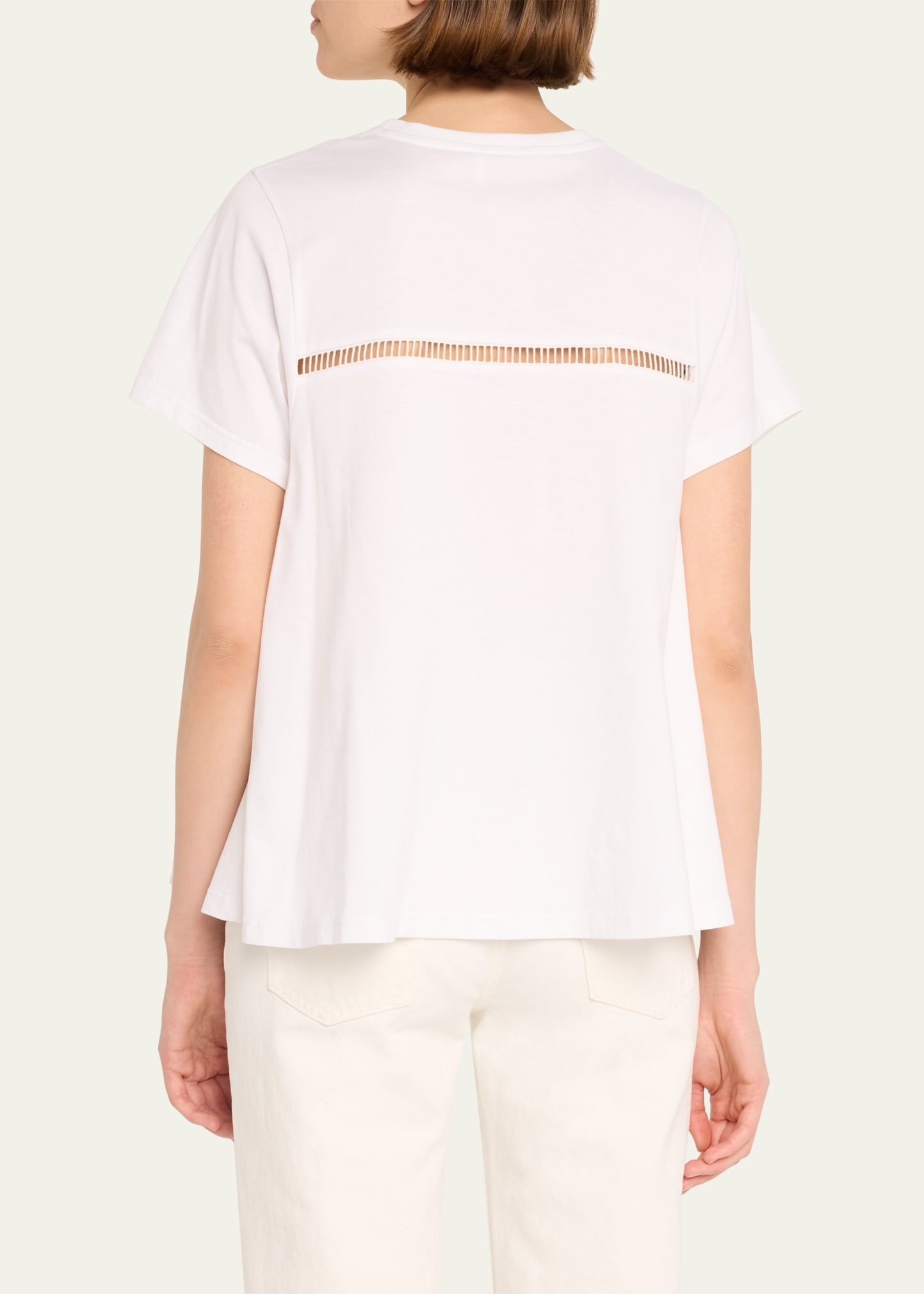 Ladder-Stitched Jersey Top - 3