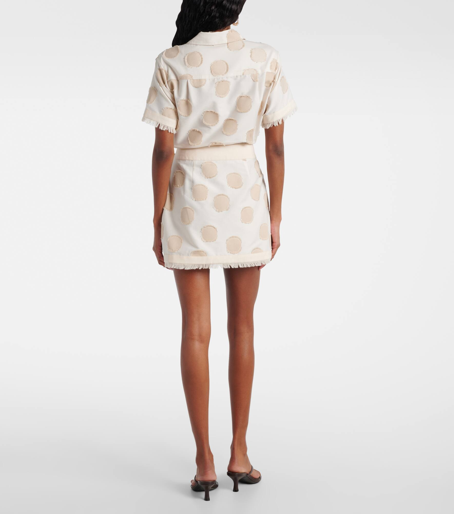 Bethany polka-dot wrap skirt - 3