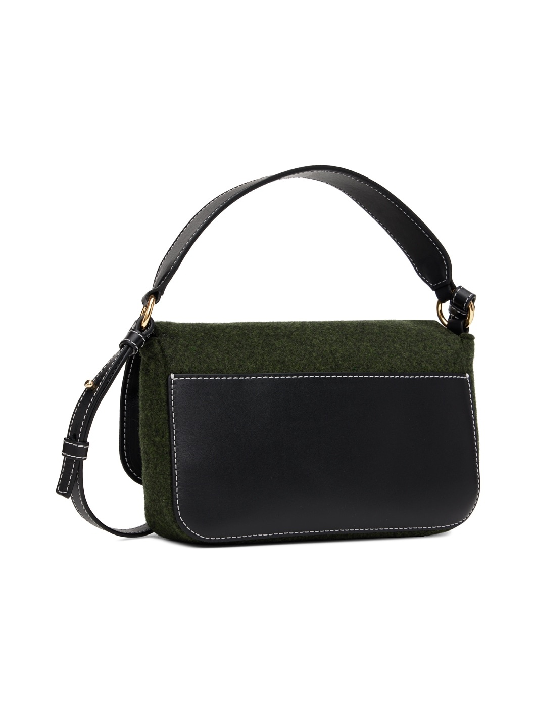 Green Midi Anchor Shoulder Bag - 3