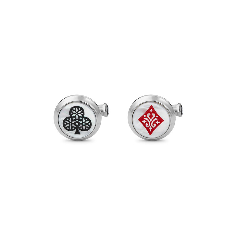 Meisterstück Tribute to the Book Around the World in 80 Days Ace of Club & Ace of Diamond Cufflinks 3