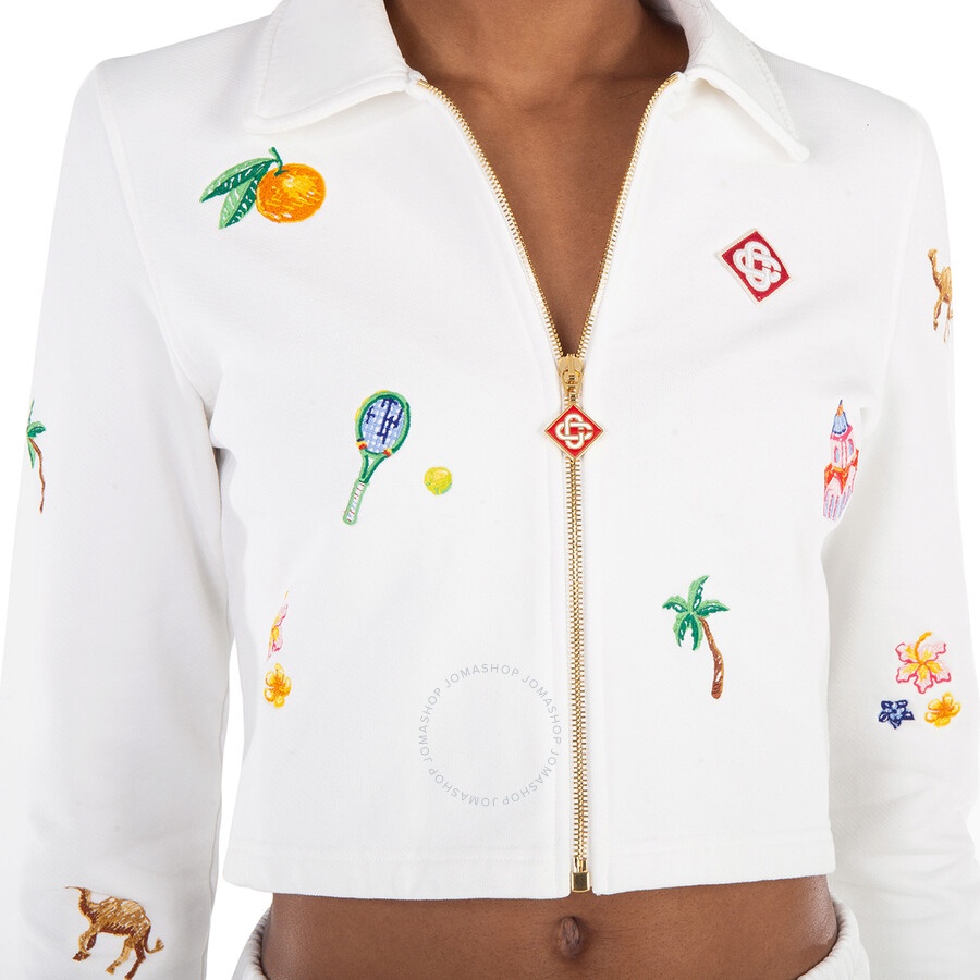 Casablanca Elements En Crayon Cropped Jacket - 2