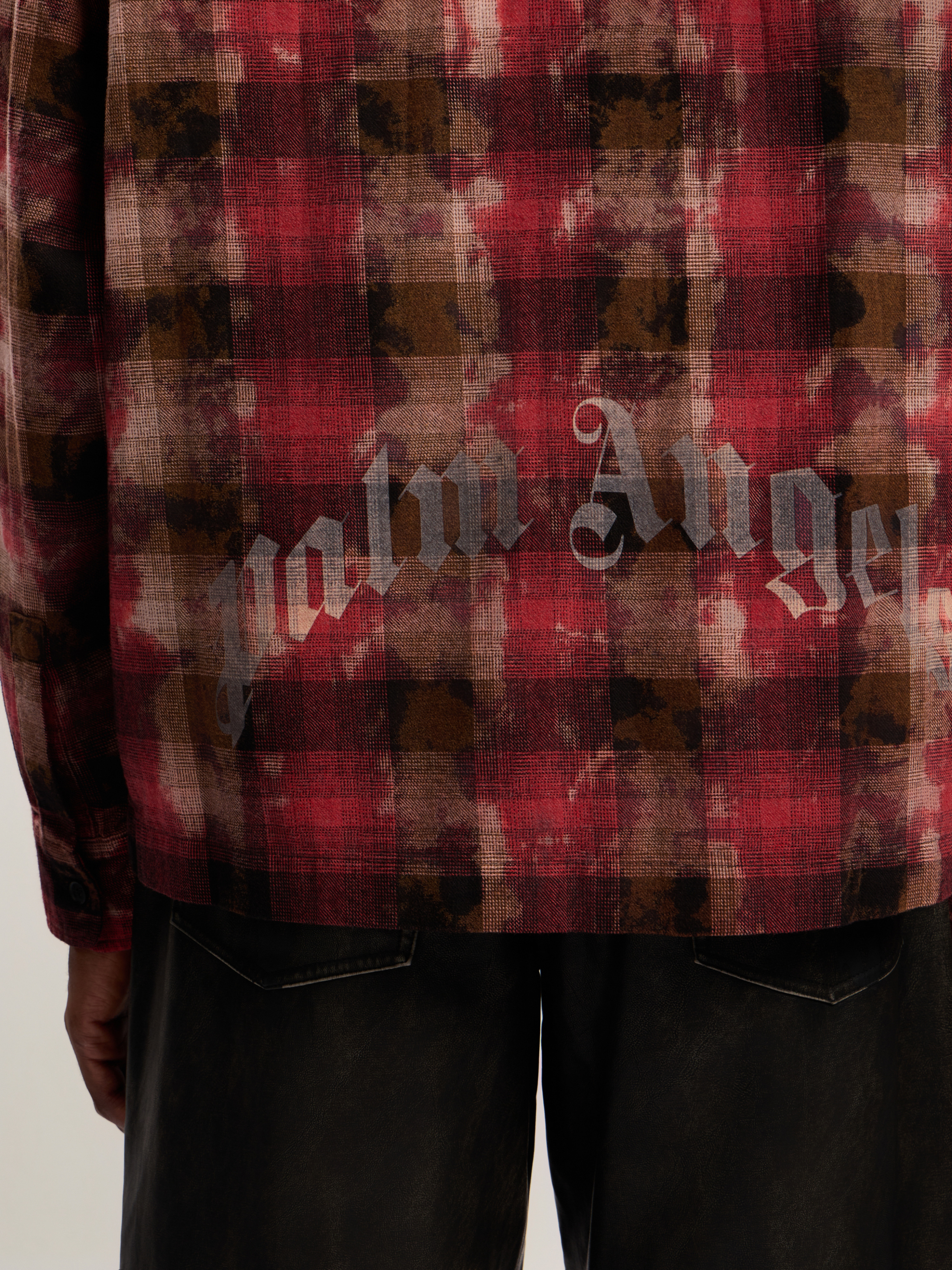 B Curved Logo Check Shirt L/S - 6
