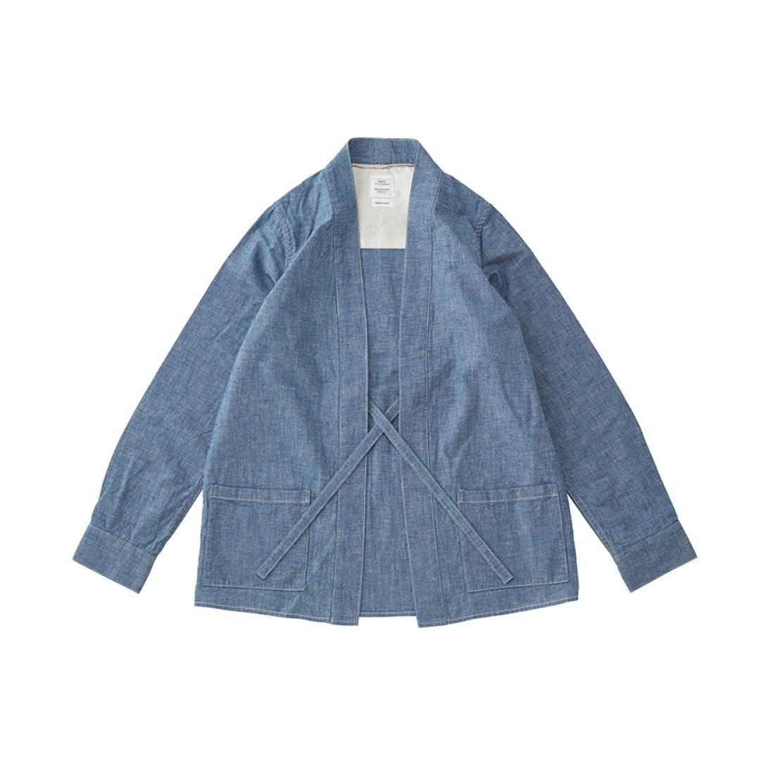 LHAMO SHIRT LONG CHAMBRAY W BLUE - 1