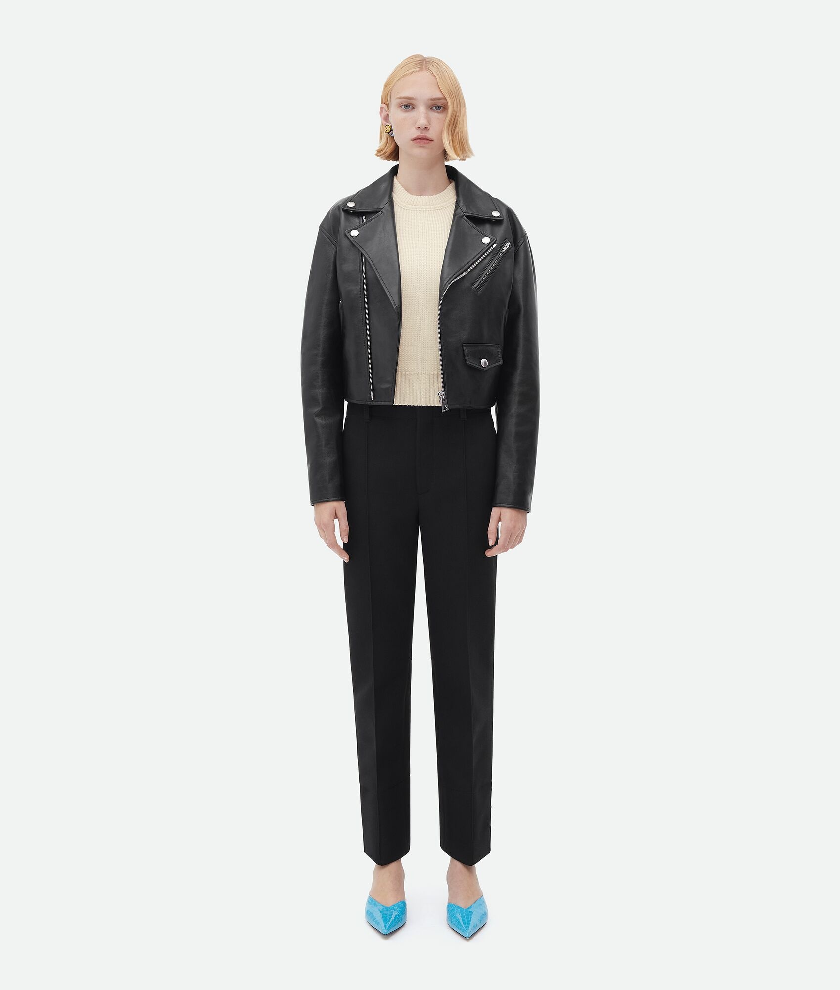 leather biker jacket - 4