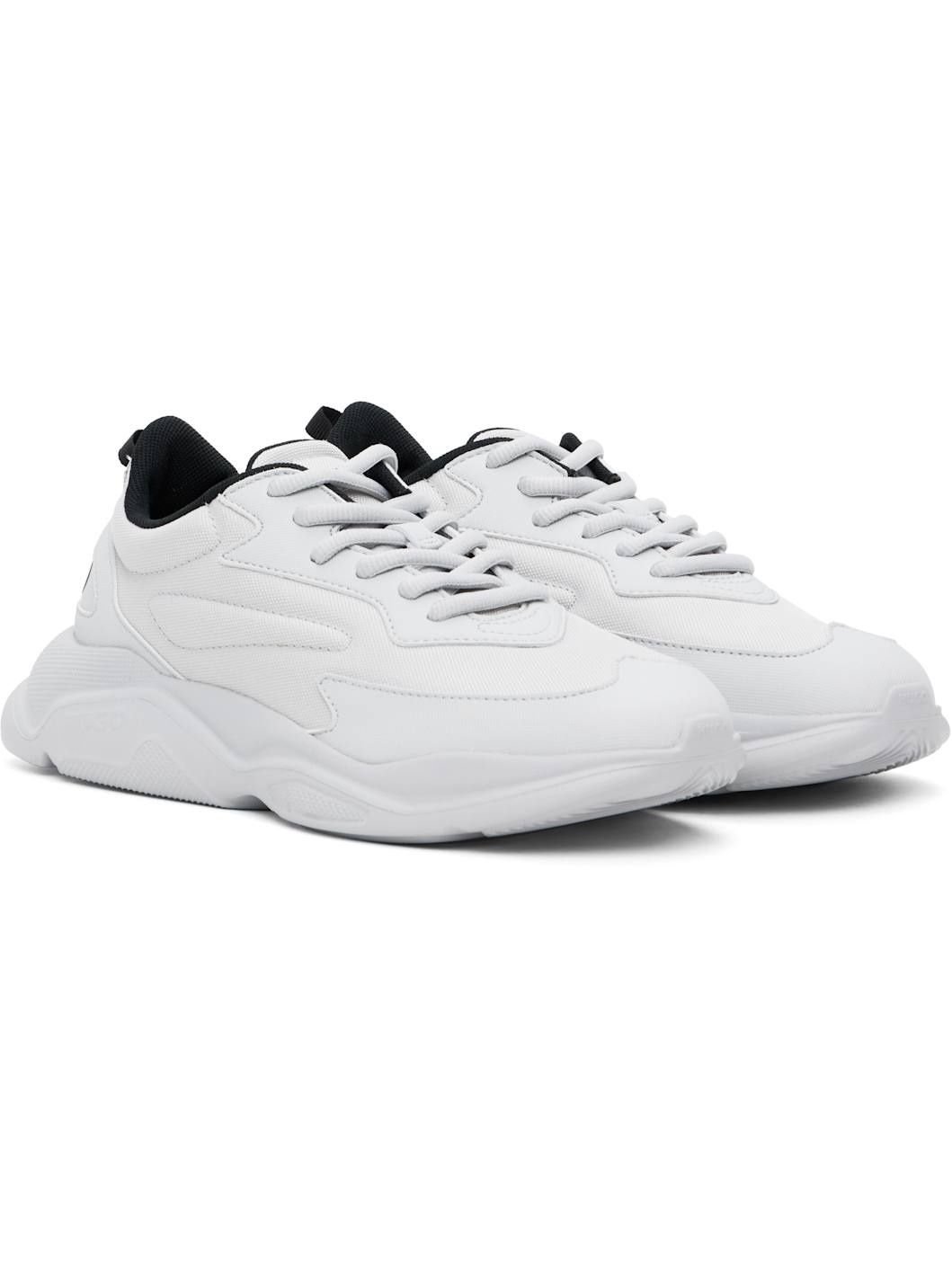 Gray Faux-Leather Sneakers - 4