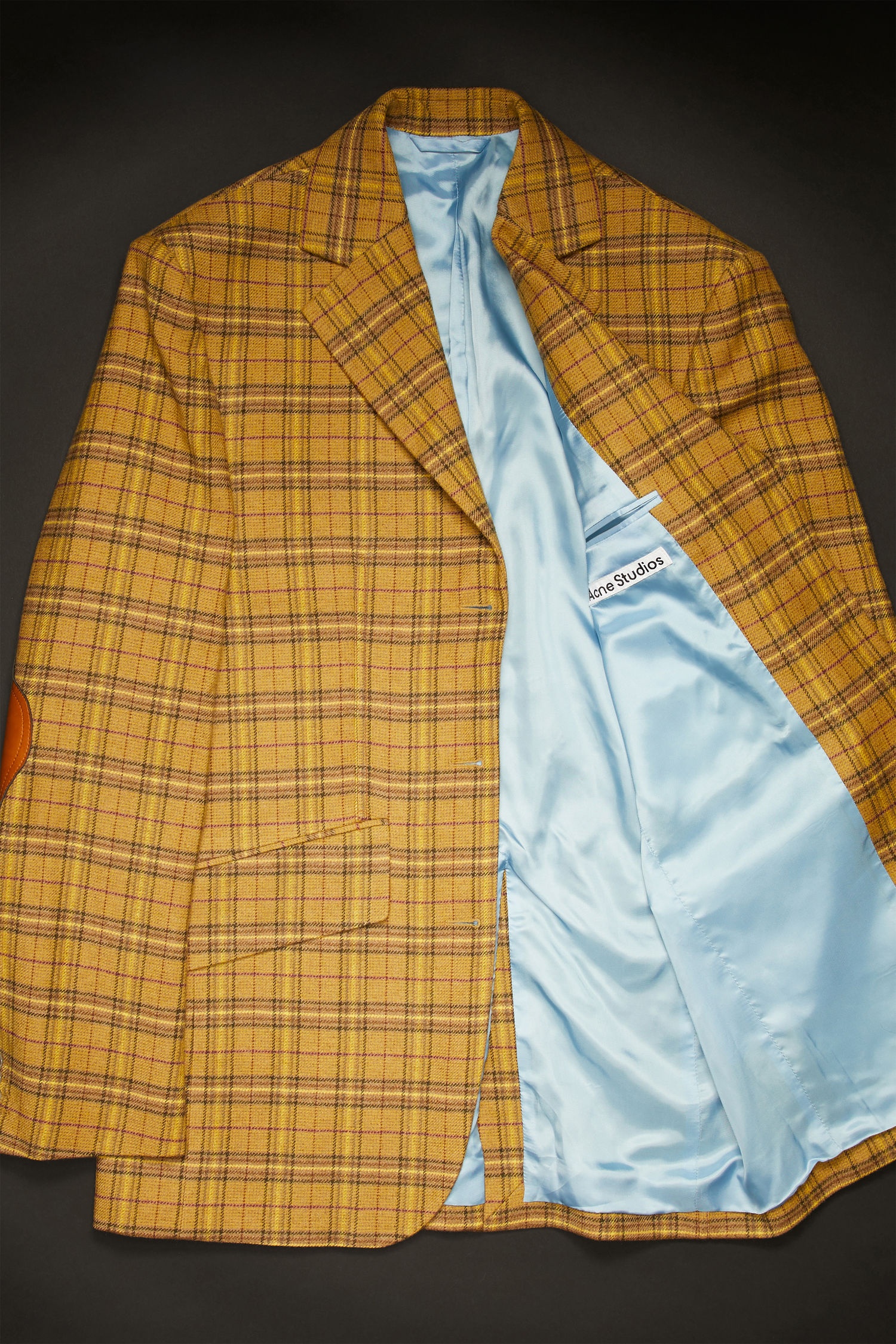 Checked suit jacket yellow/beige - 4