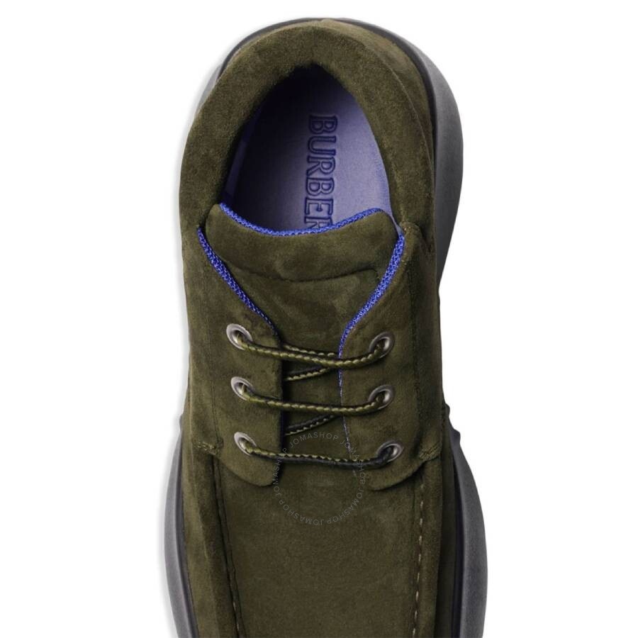 Burberry Square-Toe Suede Log Boots - 4