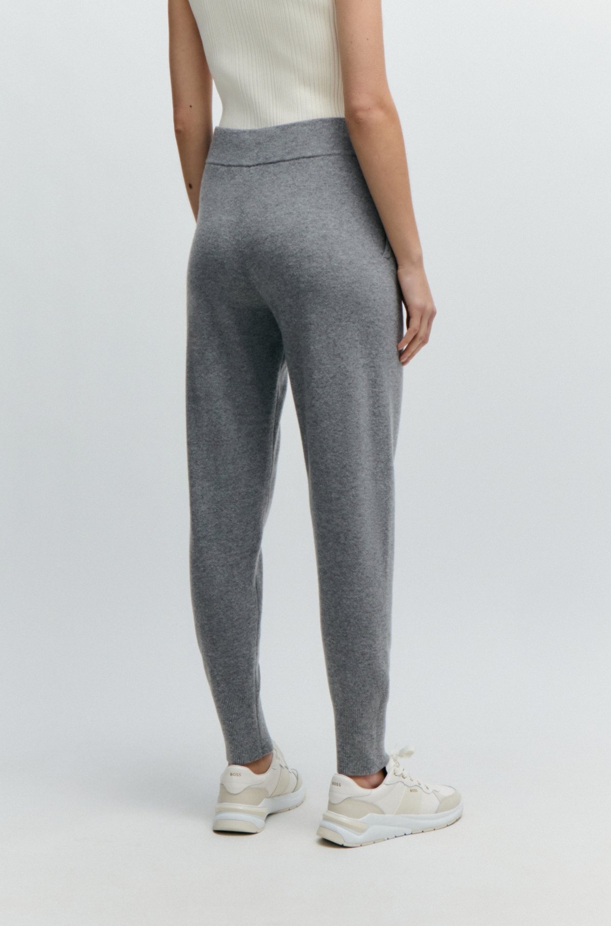 KNITTED TROUSERS IN WOOL AND CASHMERE - 4