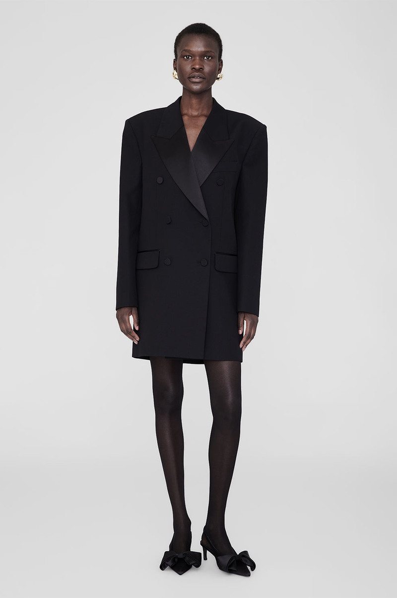 ANINE BING Ross Dress - Black outlook