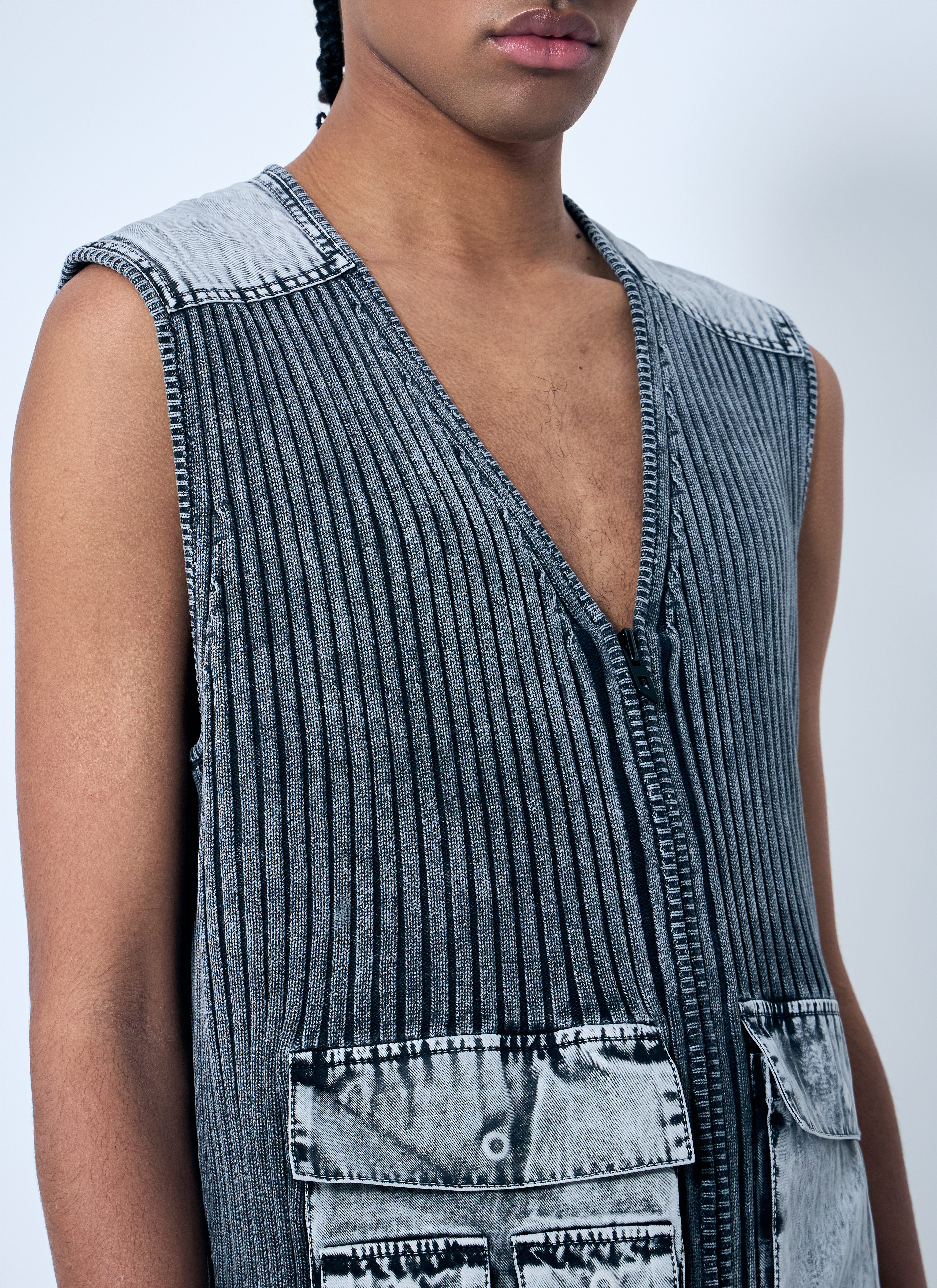 K-Margie Rib Zip-Up Top - 5