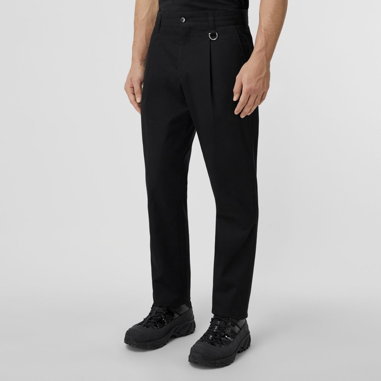 Cotton Gabardine Tailored Trousers - 5