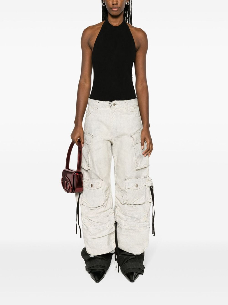 THE ATTICO Fern painted wide-leg jeans outlook