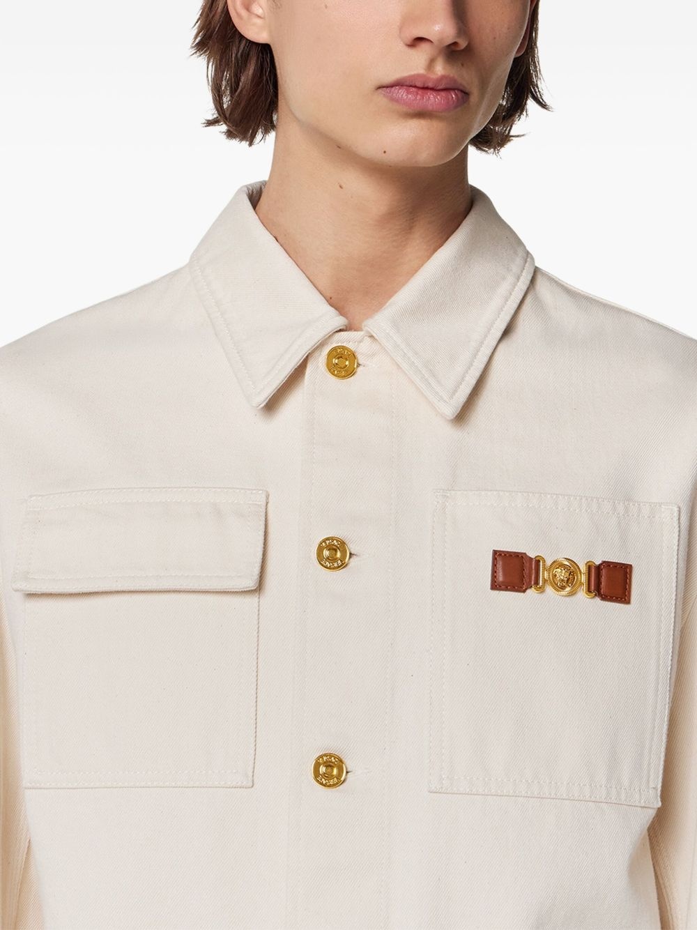 Medusa Biggie cargo denim jacket - 5