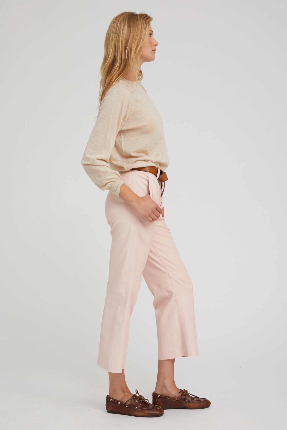 LATTE CASHMERE RAGLAN SWEATER - 3