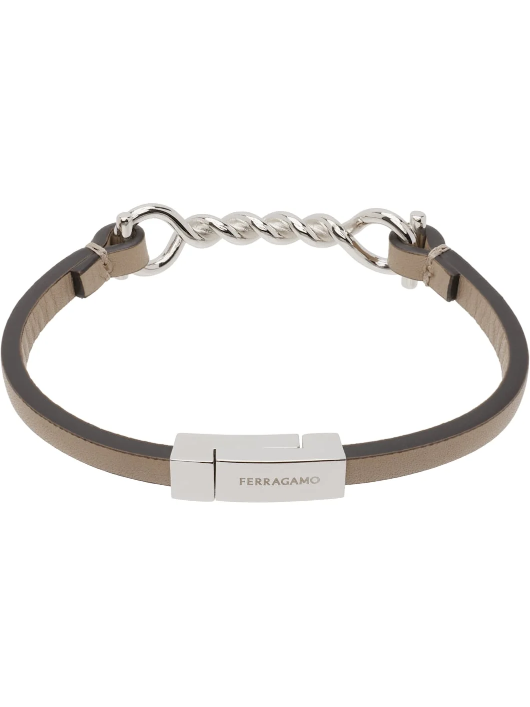 Gancini Leather Bracelet - 1