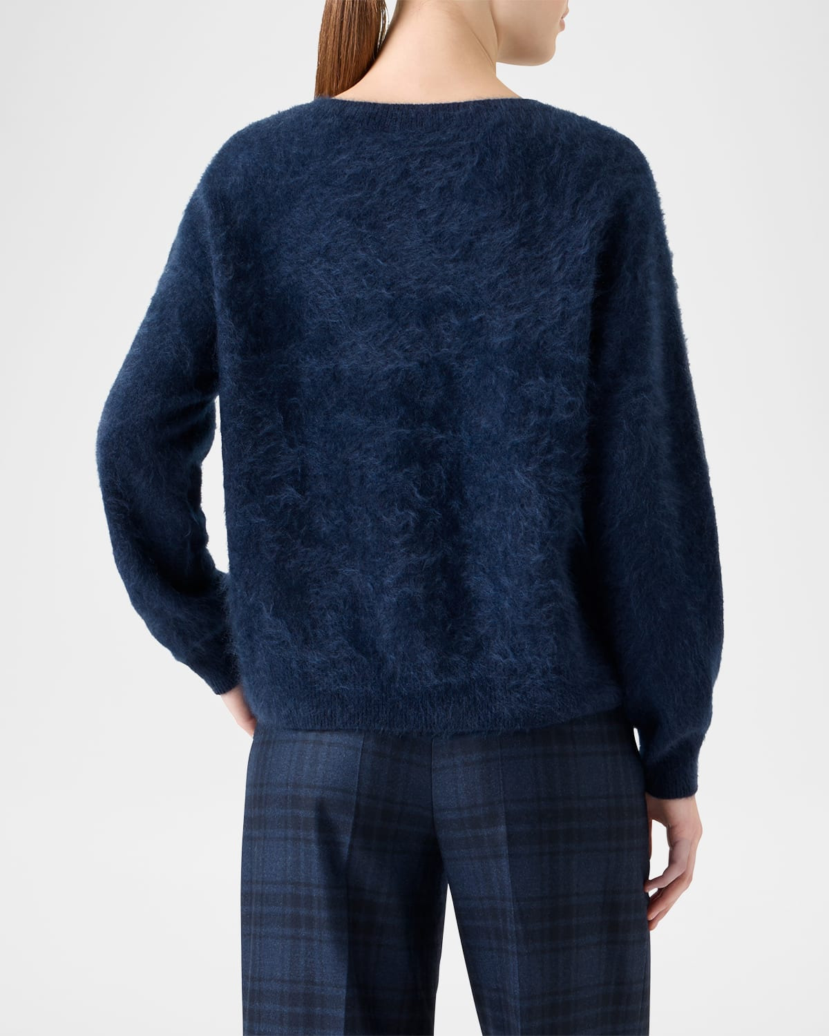 Brushed Cashmere Crewneck Sweater - 3