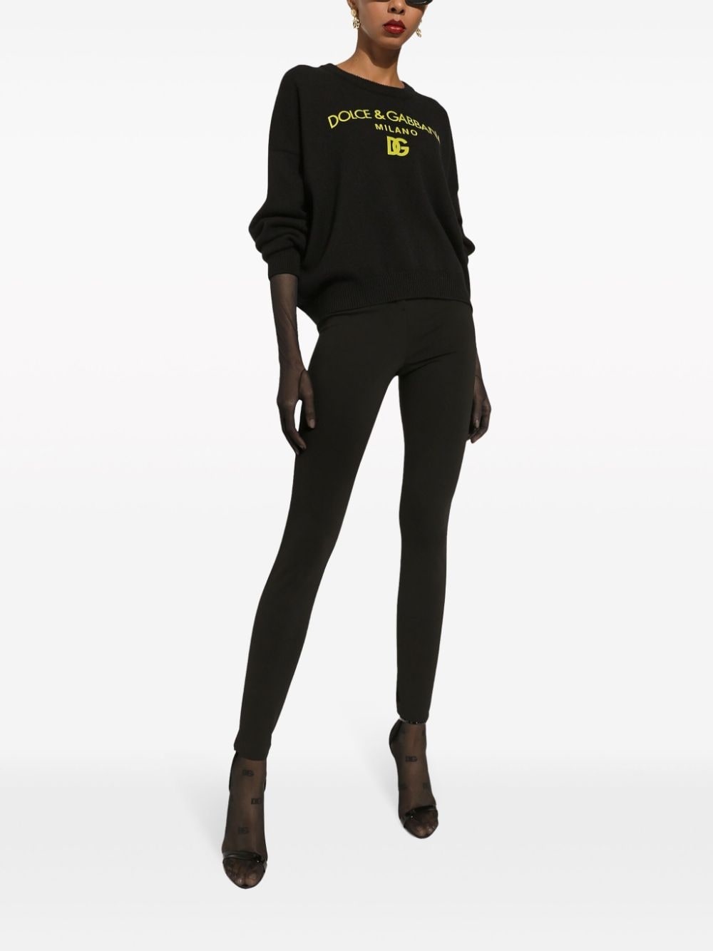 logo-print cashmere jumper - 2