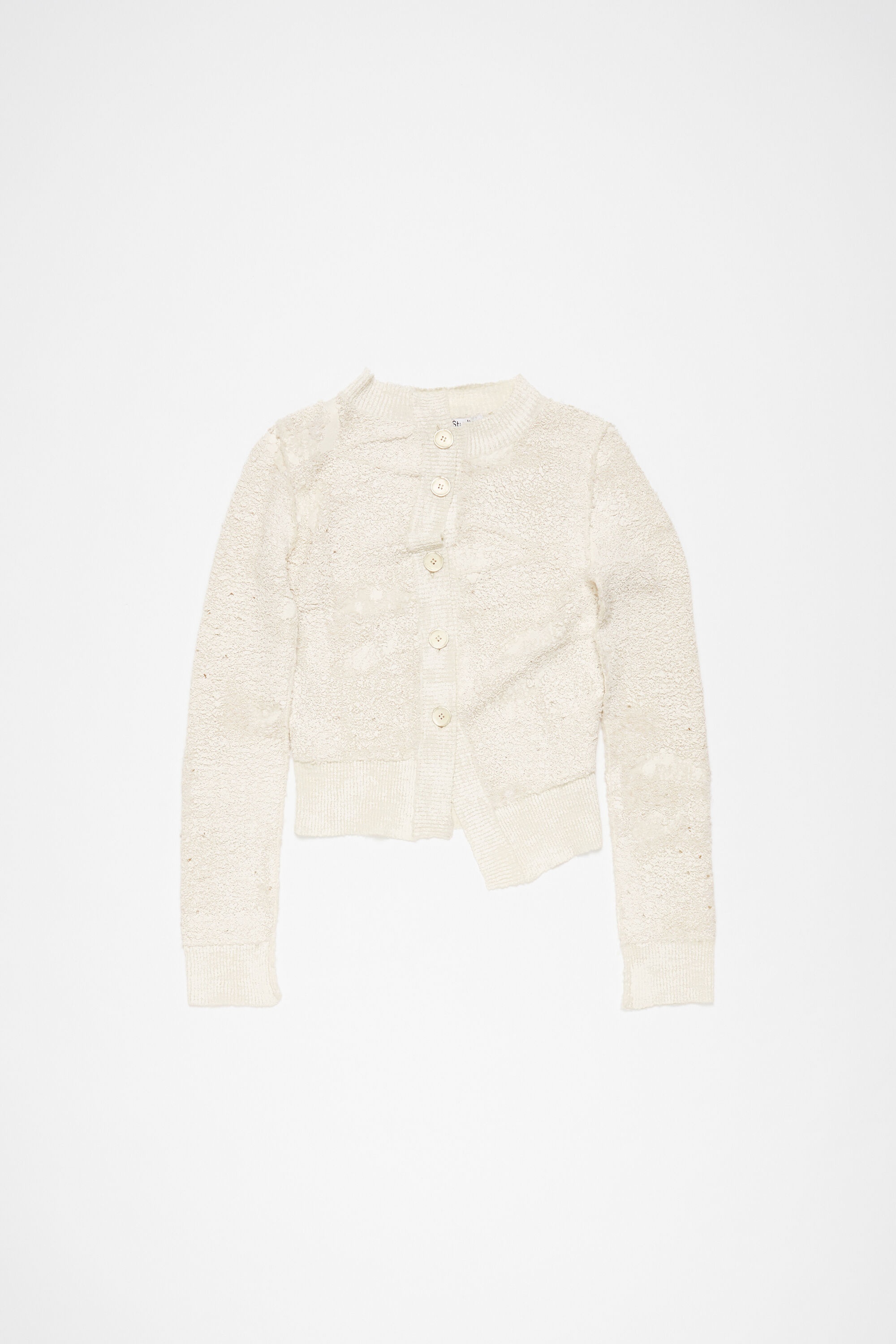 Cardigan asymmetric button-up - Off white - 1
