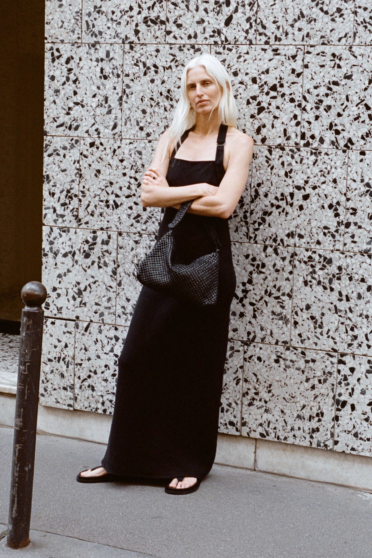 Macrame Shoulder Bag - Black - 4