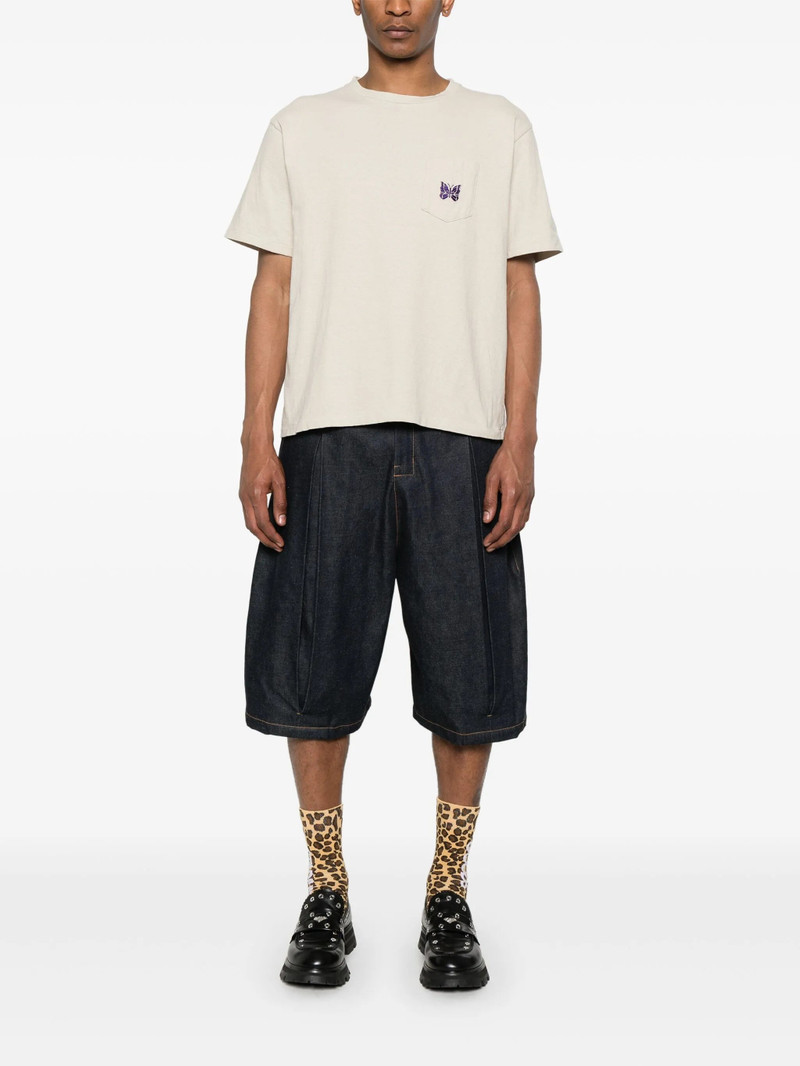 NEEDLES Butterfly-embroidered T-shirt outlook