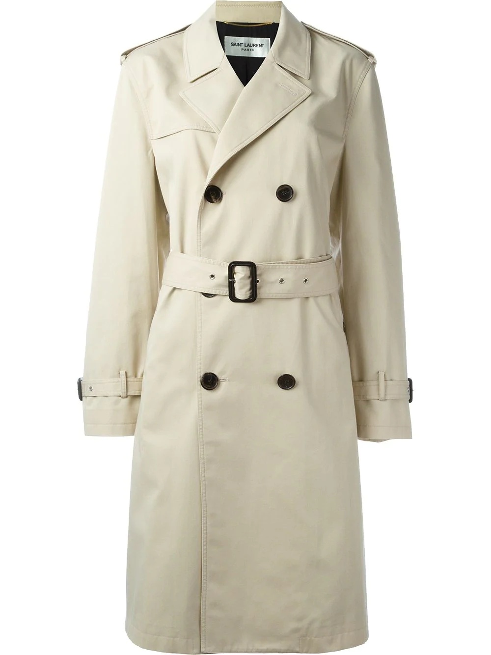 double-breasted trench coat - 1