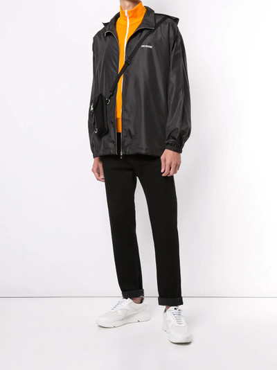 We11done logo print zipped jacket outlook