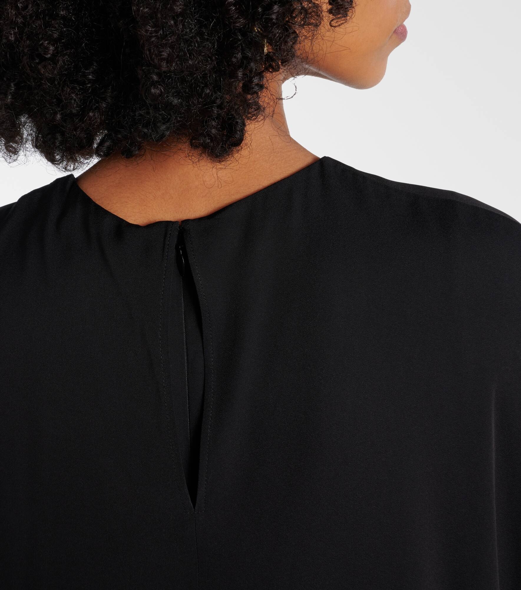 Embellished caped maxi dress - 7