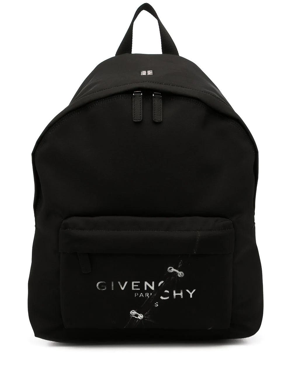 logo-print backpack - 1