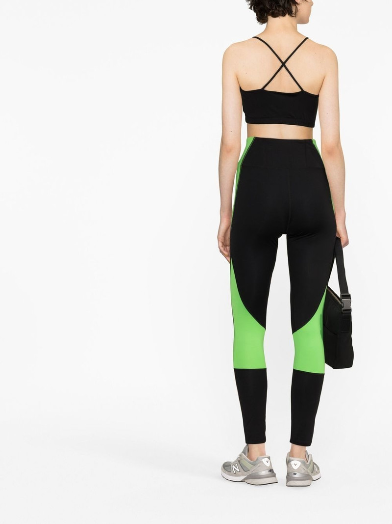 logo-print panelled leggings 3
