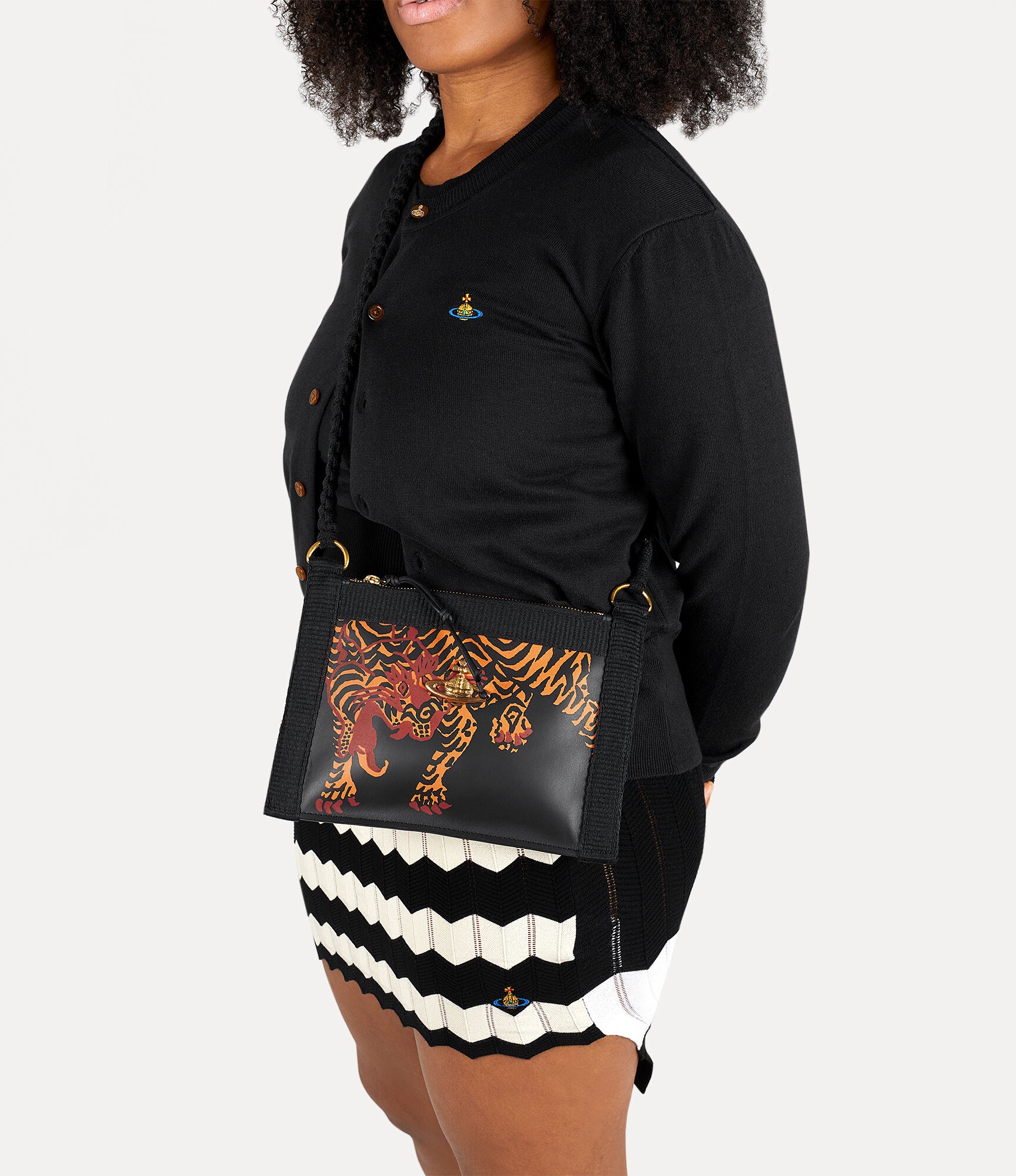 LETTER LEATHER CROSSBODY BAG - 2