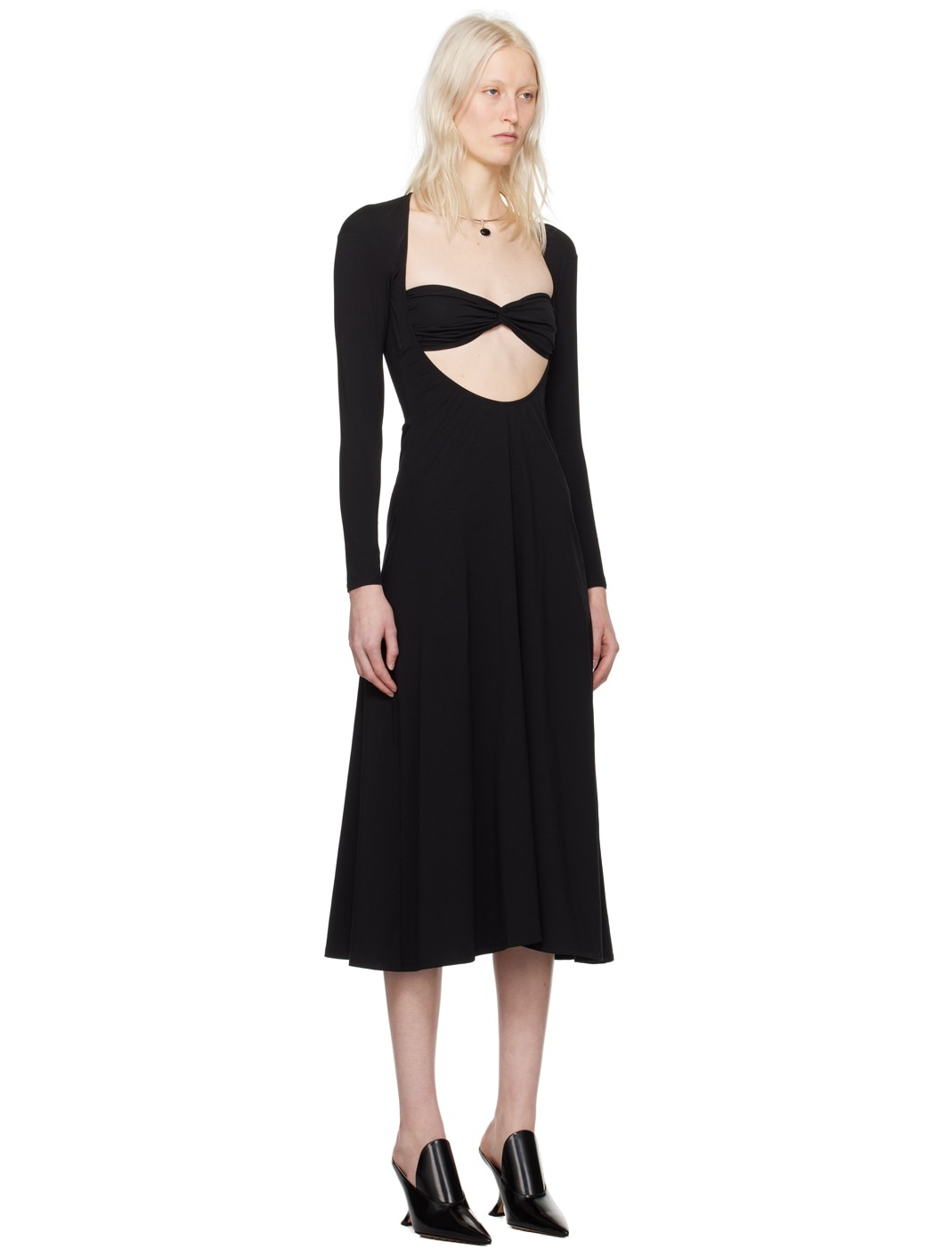 Black Baes Midi Dress - 2