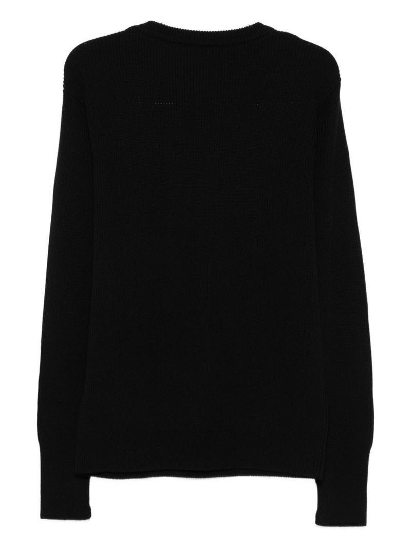 BARENA ribbed crew-neck sweater outlook