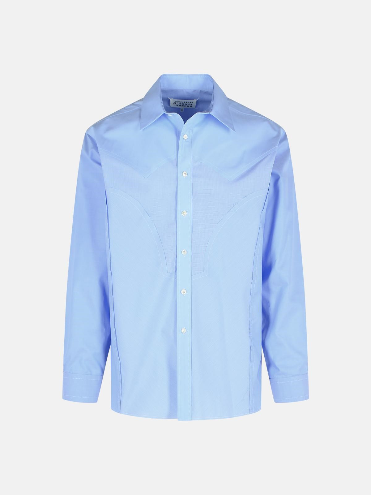LIGHT BLUE COTTON SHIRT - 1