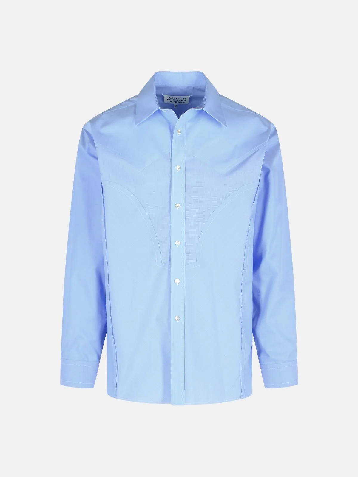 LIGHT BLUE COTTON SHIRT - 1