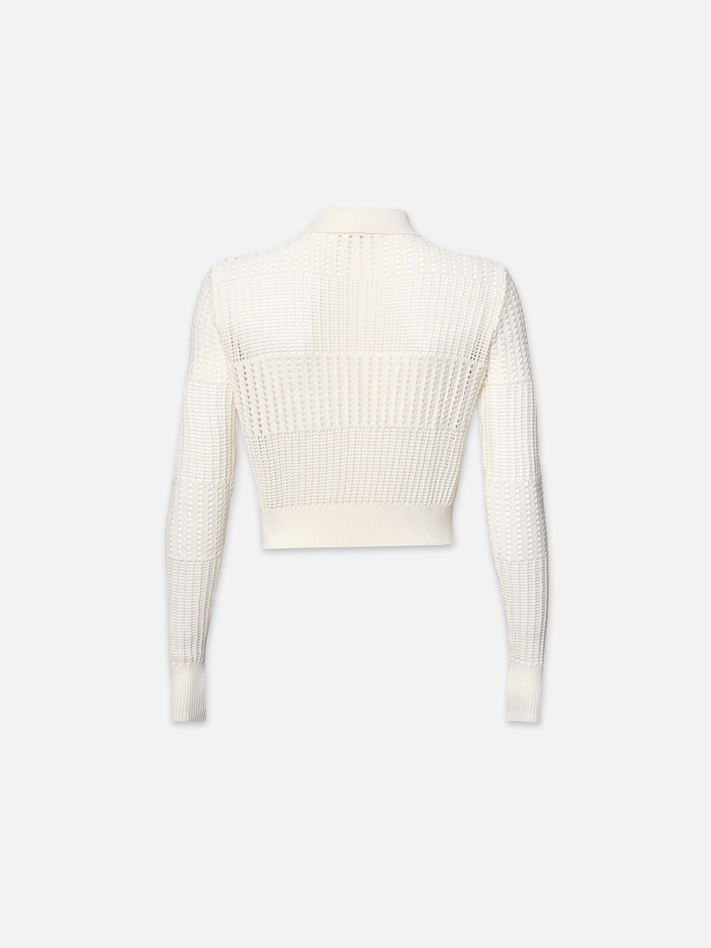 Shrunken Crochet Cardi in Off White - 4