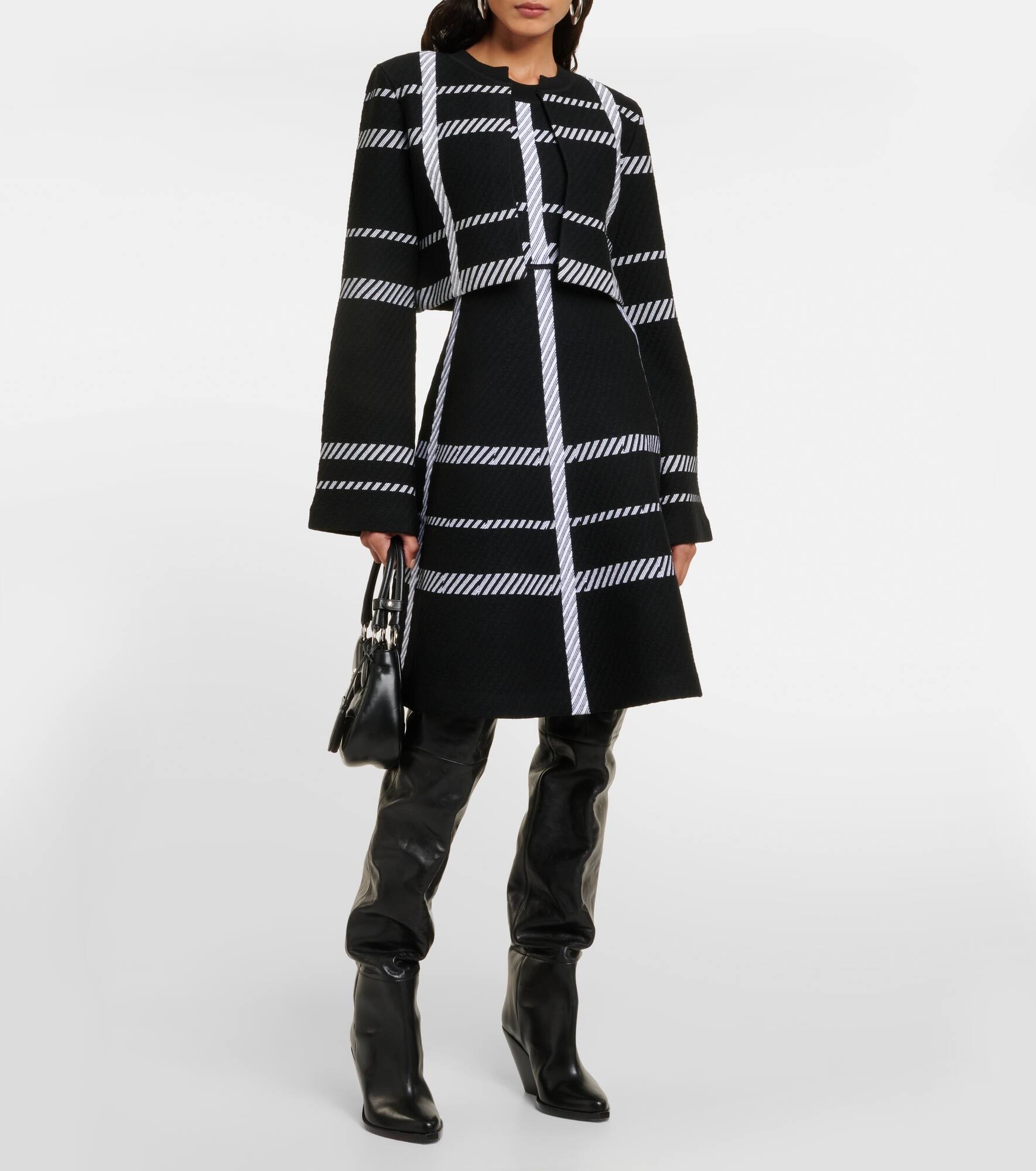 Checked midi dress - 6