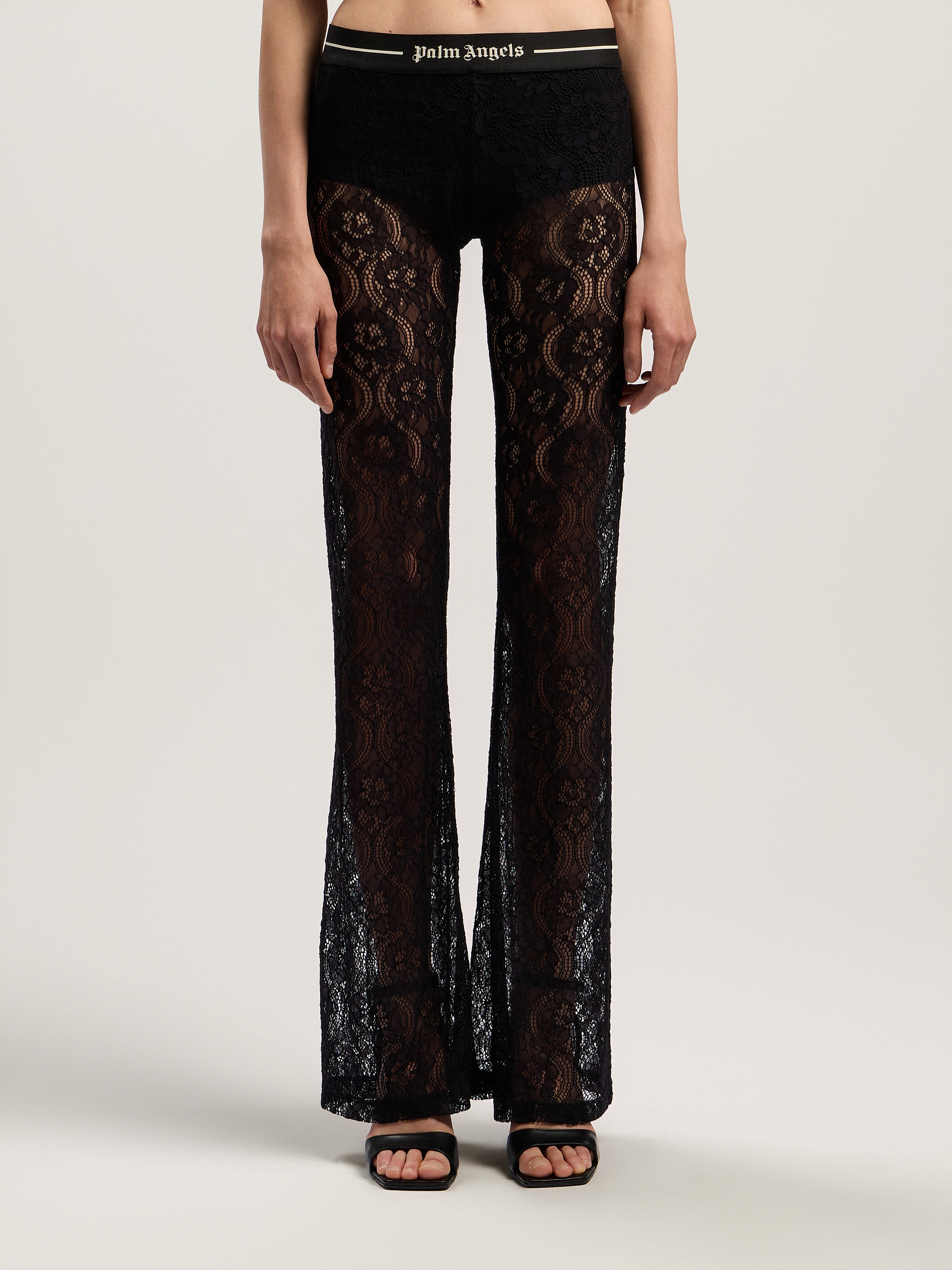 Classic Logo Lace Pants - 2