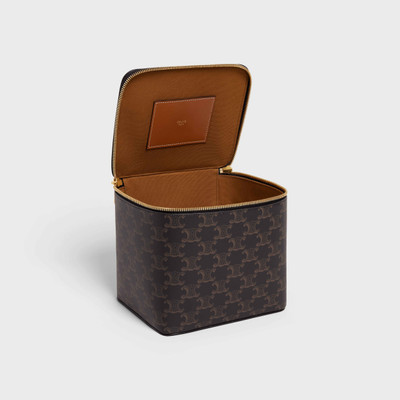 CELINE SQUARE VANITY CASE IN TRIOMPHE CANVAS AND CALFSKIN outlook