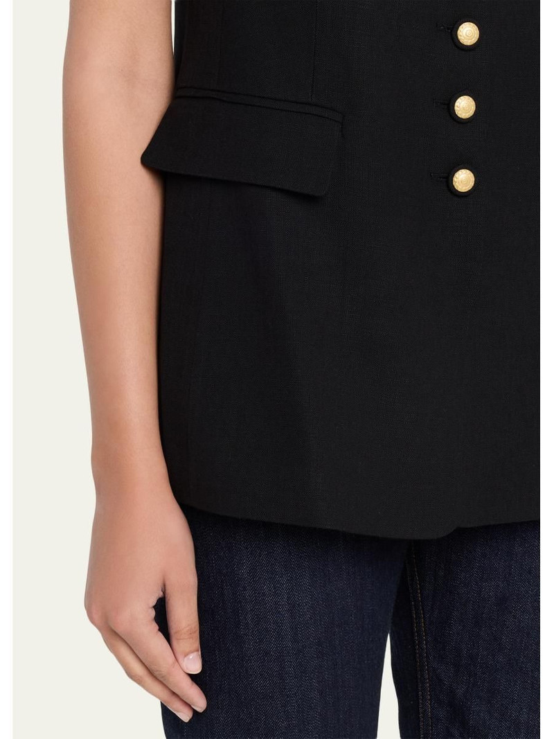 Jay Button-Down Crewneck Vest 5