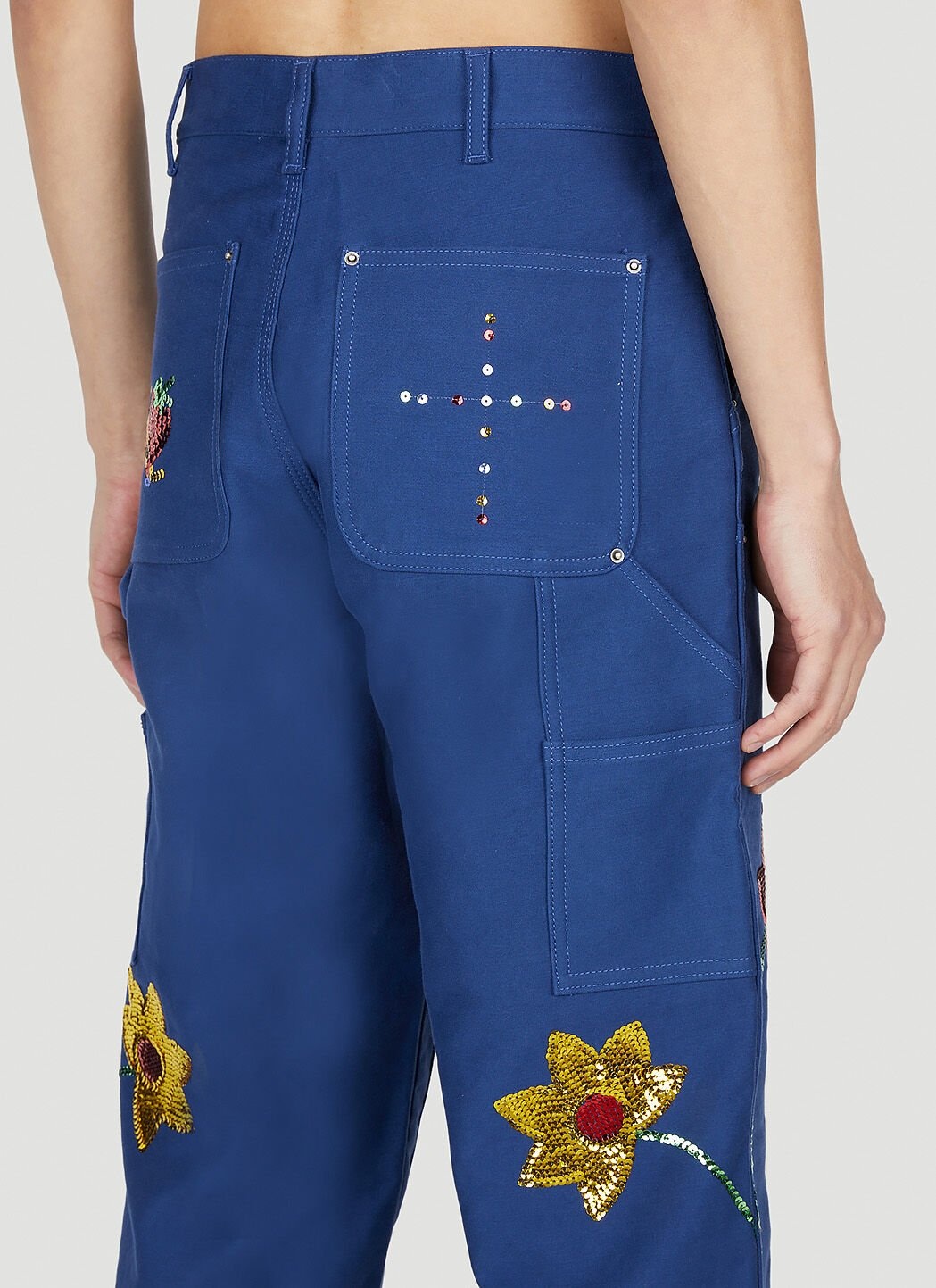 Embroidered Cargo Pants - 5