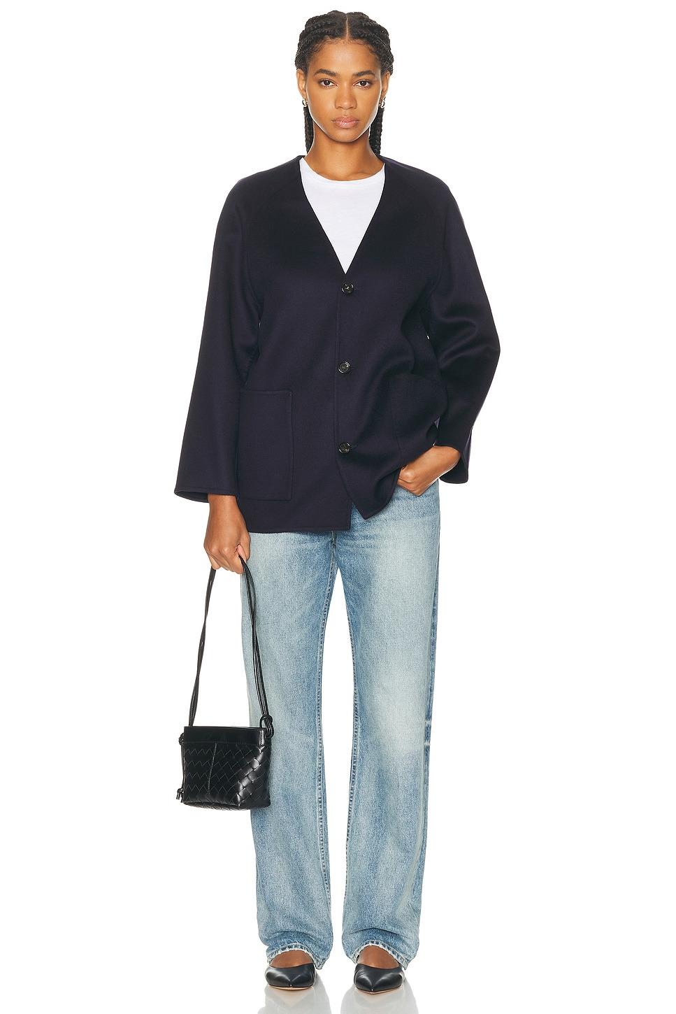 Collarless Coat - 4