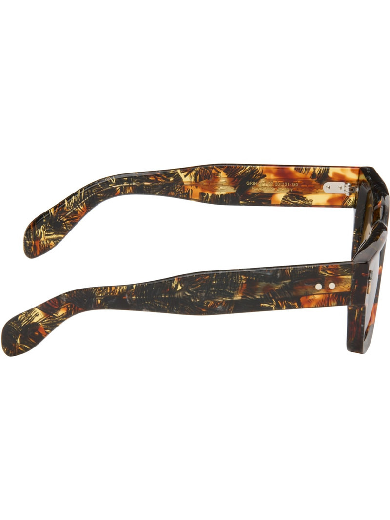 CUTLER AND GROSS Brown & Black The Great Frog Edition Titan Square Sunglasses outlook