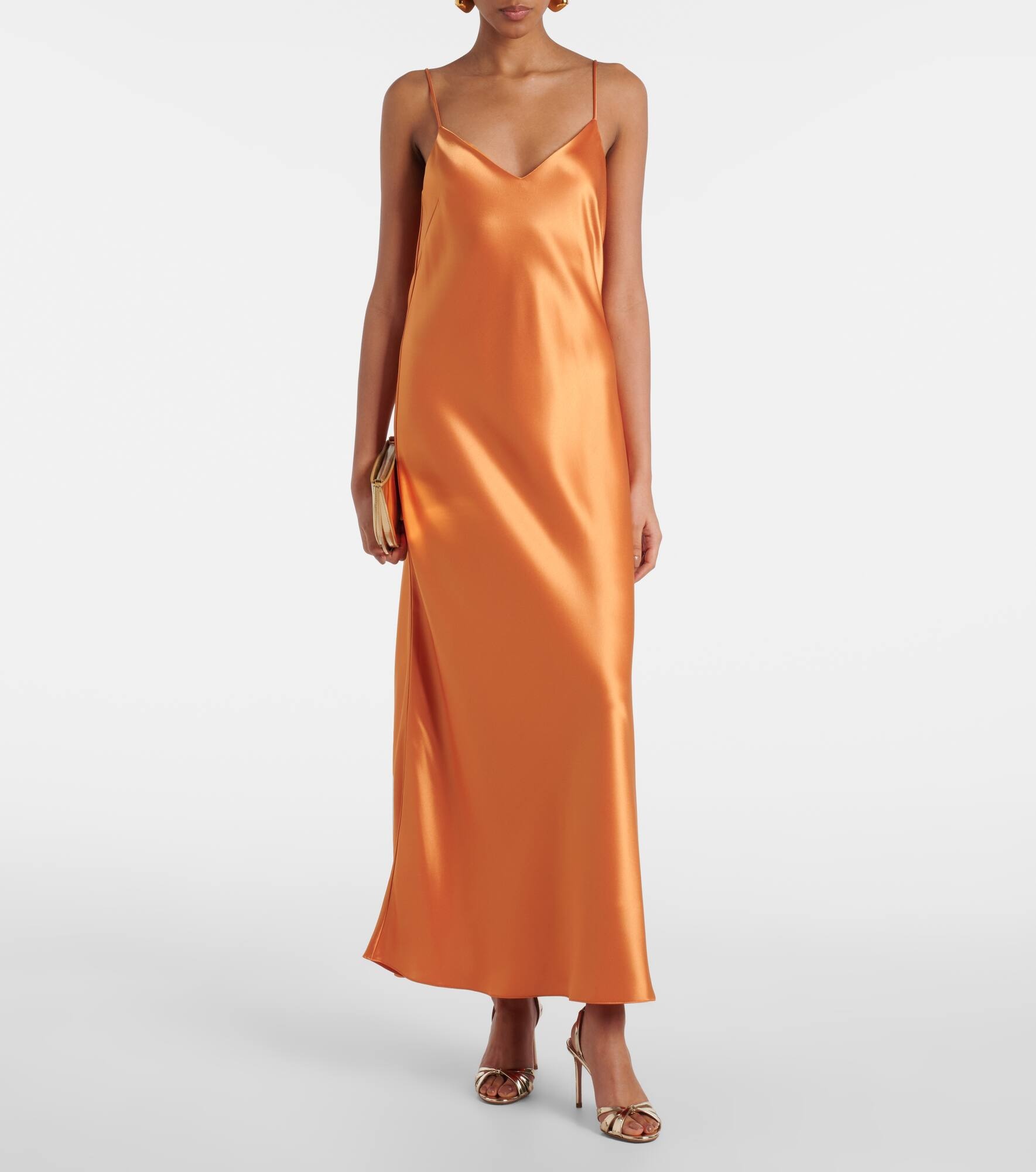Provence satin slip dress - 2